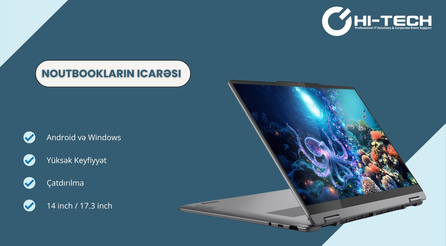 Noutbukların İcarəsi