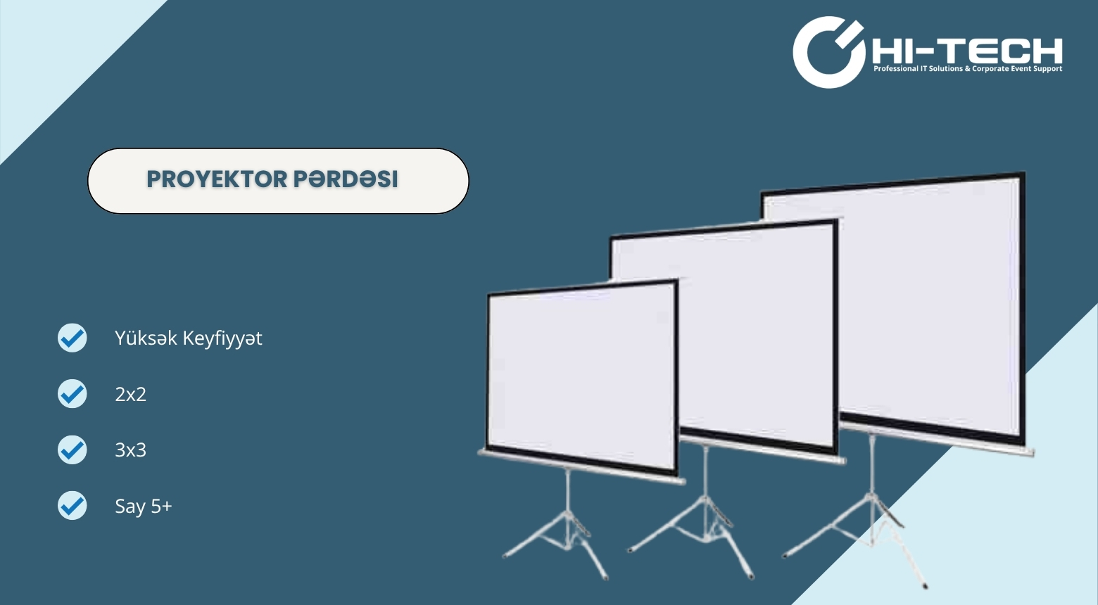 Proyektor Pərdəsinin icarəsi